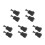 10Pièces Clips Verrouillage Crochet Ressort Noir 10