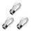 3Pièces Sourdine Trombone En ABS Argent Facile À Installer 5