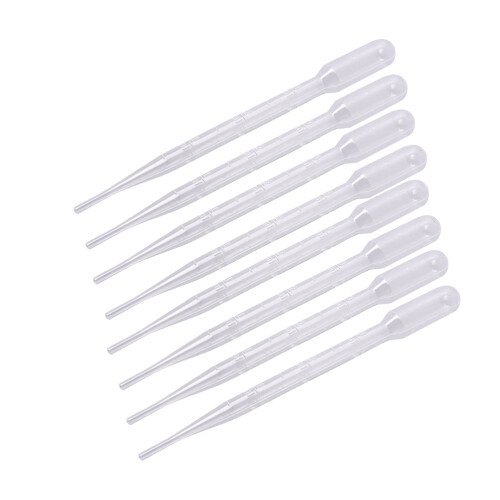 200Pièces Pipettes Transfert Plastique 3Ml Transparente Usage Lab 1
