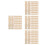 96Pièces Poignées En Bois Pour Seau Remplacement Durable Beige 4