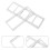 3Pièces Matrices Métal Argentées Pour Scrapbooking Embossage Durable 11