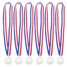 6Pièces Médailles Blank Avec Pour Jeux Cérémonies