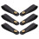 6Pièces Adaptateurs Cuir Boutons Pour Ukulélé Noir 11