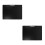 2Pcs Black Plastic A3 Clipboard Horizontal Design with Heavy Duty Clip 3