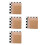 12Pcs Portable Roll Up Xiangqi Chess Mat Light Brown Dual-Sided 5