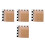 12Pcs Portable Roll Up Xiangqi Chess Mat Light Brown Dual-Sided 9