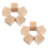 20Pièces Table De Placement Fleur En Bois Kaki Pour Décoration Gâteaux 2