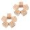 20Pièces Table De Placement Fleur En Bois Kaki Pour Décoration Gâteaux 3