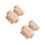 20Pièces Table De Placement Fleur En Bois Kaki Pour Décoration Gâteaux 4