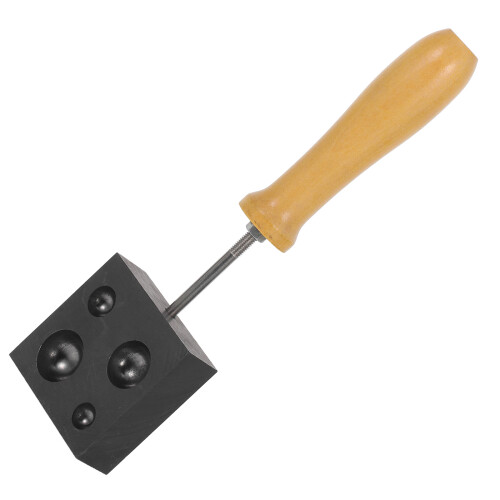 3Pcs Smooth Surface Graphite Mold for DIY Wood Branding Black Material