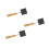 3Pcs Smooth Surface Graphite Mold for DIY Wood Branding Black Material 4