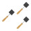 3Pcs Smooth Surface Graphite Mold for DIY Wood Branding Black Material 5
