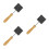 3Pcs Smooth Surface Graphite Mold for DIY Wood Branding Black Material 6