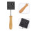 3Pcs Smooth Surface Graphite Mold for DIY Wood Branding Black Material 10
