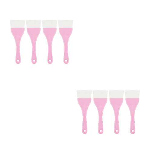 8Pcs Pink Nylon Mask Applicator Brushes for Even Face Mask Application 2