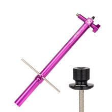 Gabarit de dérailleur ZTTO 400 mm en aluminium Couleur : Noir/Rouge