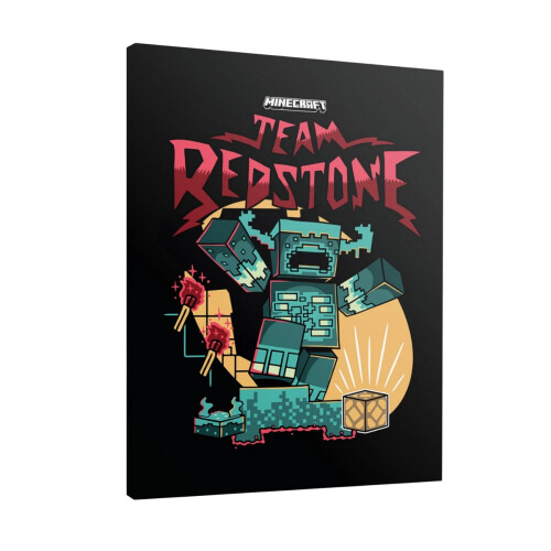 Minecraft Minecraft Team Redstone Canvas Print 1