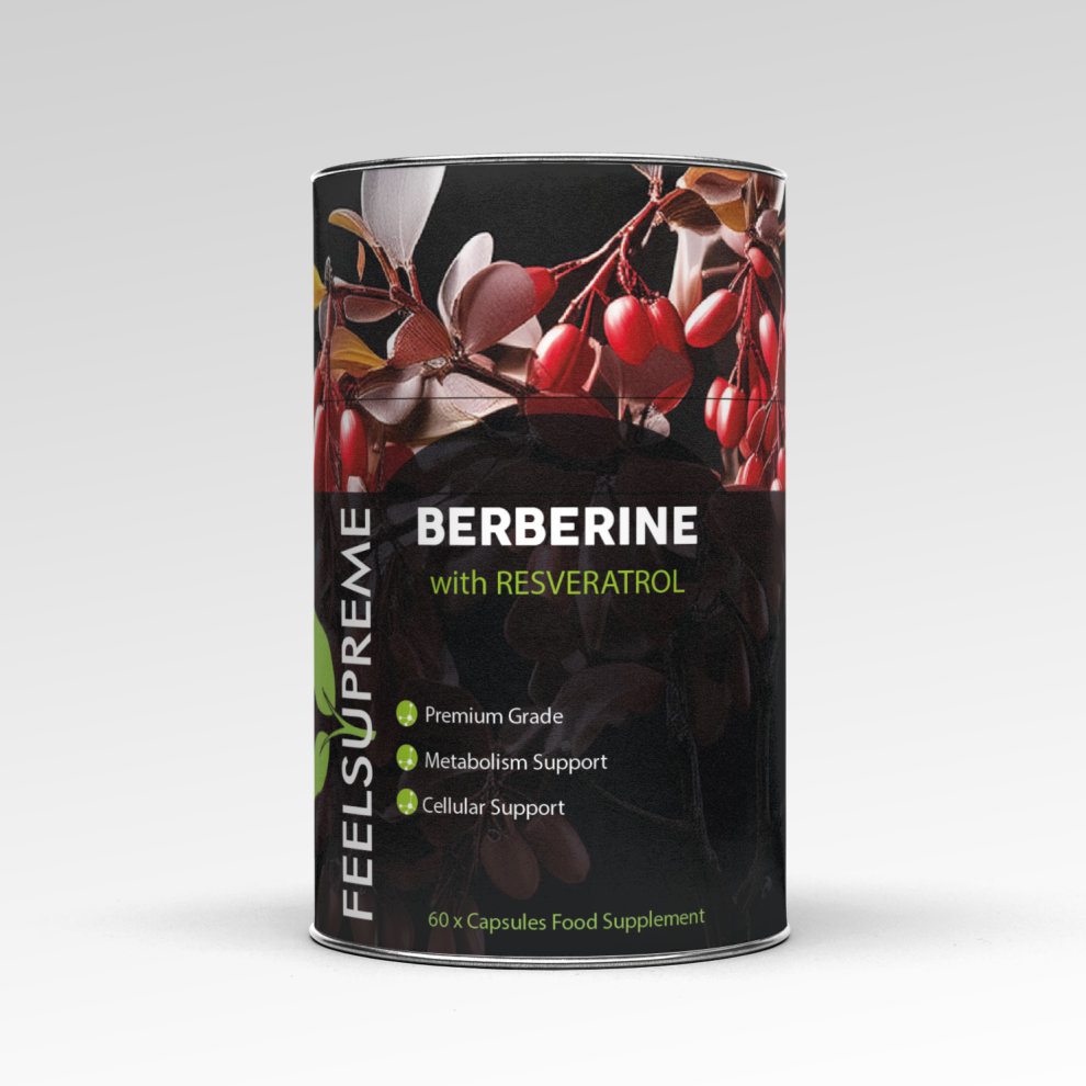 Feel Supreme Berberine With Resveratrol | 60 Capsules