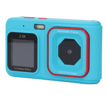 Fotocamera tascabile a doppio schermo da 72MP 2.5K Video Blu