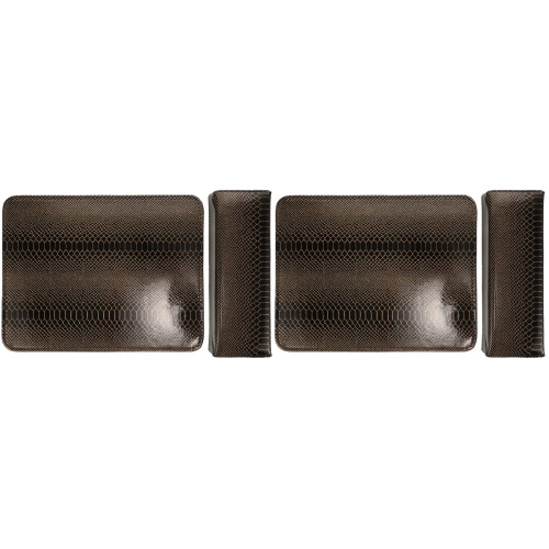 2Sets Maniküre Handauflage Schwarz PU Für Nagelkunst 2