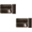 2Sets Maniküre Handauflage Schwarz PU Für Nagelkunst 7