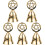 5Stk Messing Handglocken Gold Altar Glocke Für Divinative Rituale 4
