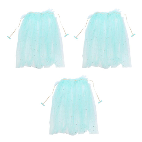 3Pièces Cape Cosplay Multi Confortable Paillettes Pour Fête 1