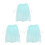 3Pièces Cape Cosplay Multi Confortable Paillettes Pour Fête 3