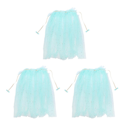 3Pièces Cape Cosplay Multi Confortable Paillettes Pour Fête 2