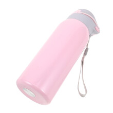 5Pcs Pink Stainless Steel Weighted Nursing Cups with Straw for Elderly