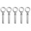 10Pcs Silver Expansion Eye Bolts Rustproof Lifting Device Parts 3