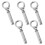10Pcs Silver Expansion Eye Bolts Rustproof Lifting Device Parts 2