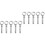 10Pcs Silver Expansion Eye Bolts Rustproof Lifting Device Parts 6