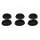 6Pièces Cache-Tambour Antivibrations Silicone Noir Pour Usage Maison 4