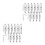 42Pièces Outils Fixation Vis Métal Pour Prise Murale 9