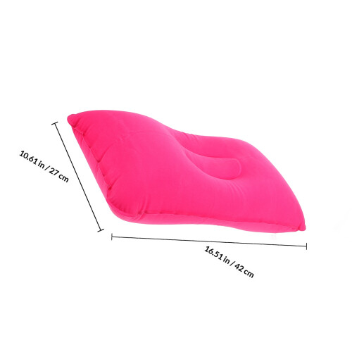 Coussin De Camping Gonflable PVC Rose Portable Pour Voyage 1
