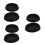 6Pièces Cache-Tambour Antivibrations Silicone Noir Pour Usage Maison 7