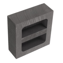 2Pièces Moules En Graphite Pour Métal Or Argent