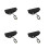 4Pièces Interrupteur Pied Stable Pour Machine Modelage Céramique Noir 7