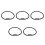 5Pcs Adjustable Black Silicone Diving Collar with Regulator Holders 7