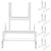 20Pcs Folding Acrylic Picture Stands for Household and Desktop Use