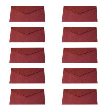 10Pièces Invitations Rouge Retro Pour Célébrations Réunions