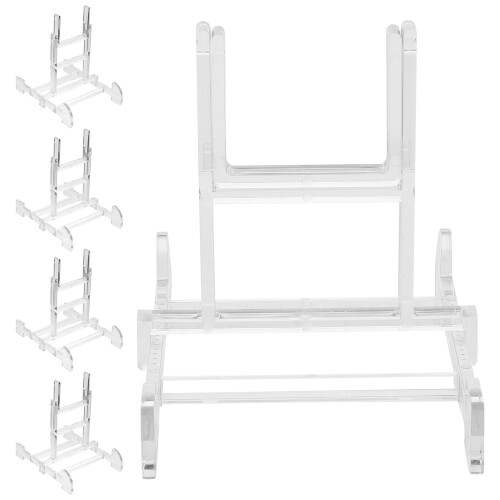 20Pcs Folding Acrylic Picture Stands for Household and Desktop Use 2