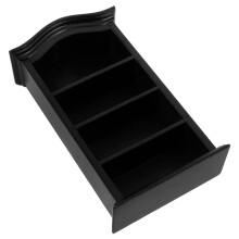 Creative Black Wooden Miniature Dollhouse Furniture Shelf