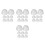 32Pcs Splash-Proof Transparent Shaker Bottle Lids Pc Plastic Covers 5