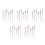 10Sets DIY Wood Clock Hands Brown Replacement Parts for Accurate Time 10