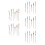 10Sets DIY Wood Clock Hands Brown Replacement Parts for Accurate Time 5