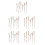 10Sets DIY Wood Clock Hands Brown Replacement Parts for Accurate Time 7