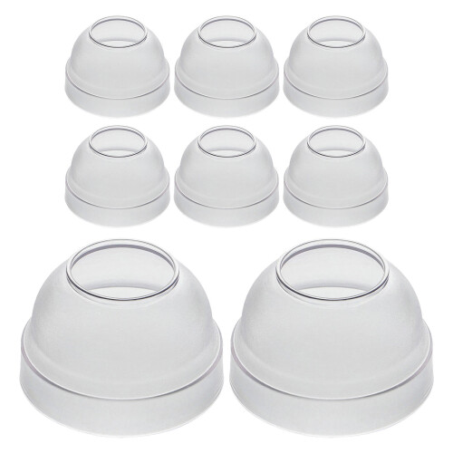 32Pcs Splash-Proof Transparent Shaker Bottle Lids Pc Plastic Covers 1
