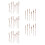 10Sets DIY Wood Clock Hands Brown Replacement Parts for Accurate Time 4